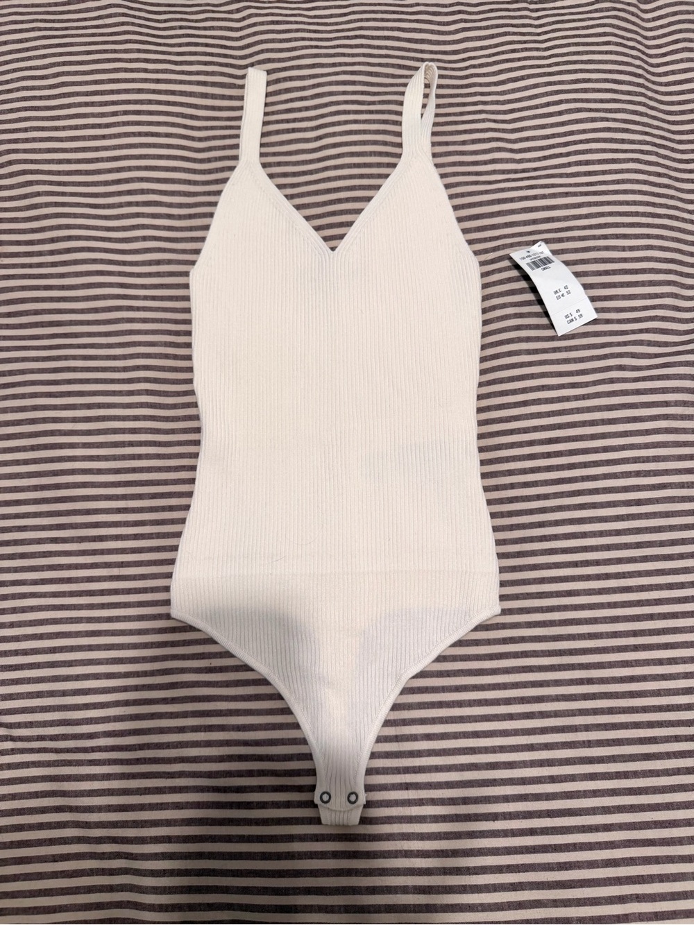 Abercrombie and Fitch Ribbed Knit Bodysuit Sz S